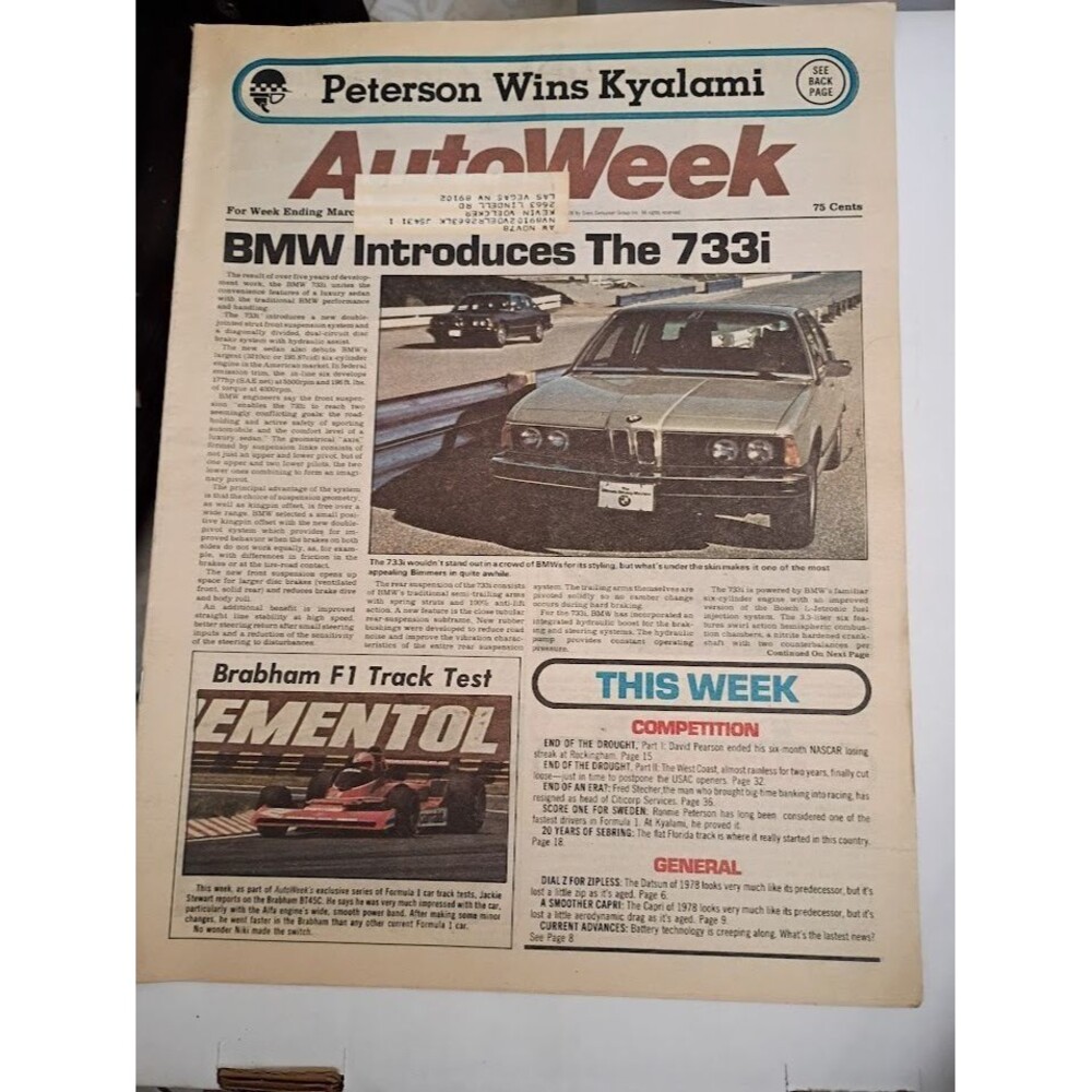 AutoWeek Magazine - March 17, 1978 (Cut Copy)